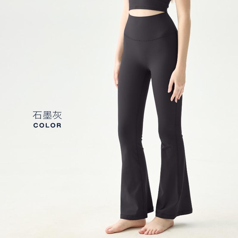 No size yoga flared pants women's high waist hip yoga clothes fitness average size no micro-pull yoga pants