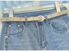 Women's Rhinestone Wide-Leg Jeans: 2026 Spring/Autumn Drape Slimming Pants