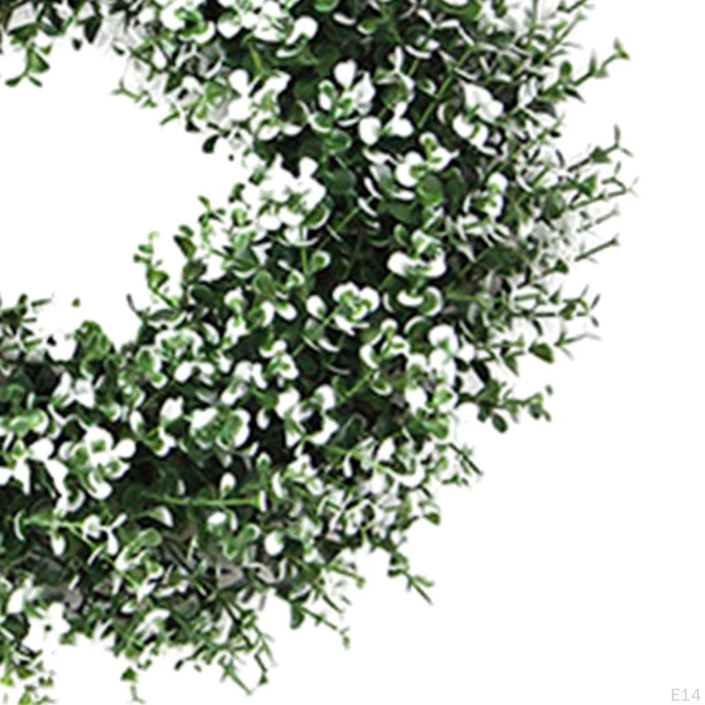 Artificial Garland Floral Hoop Green Leaves Wreath Simulation Wreaths for Home Decor