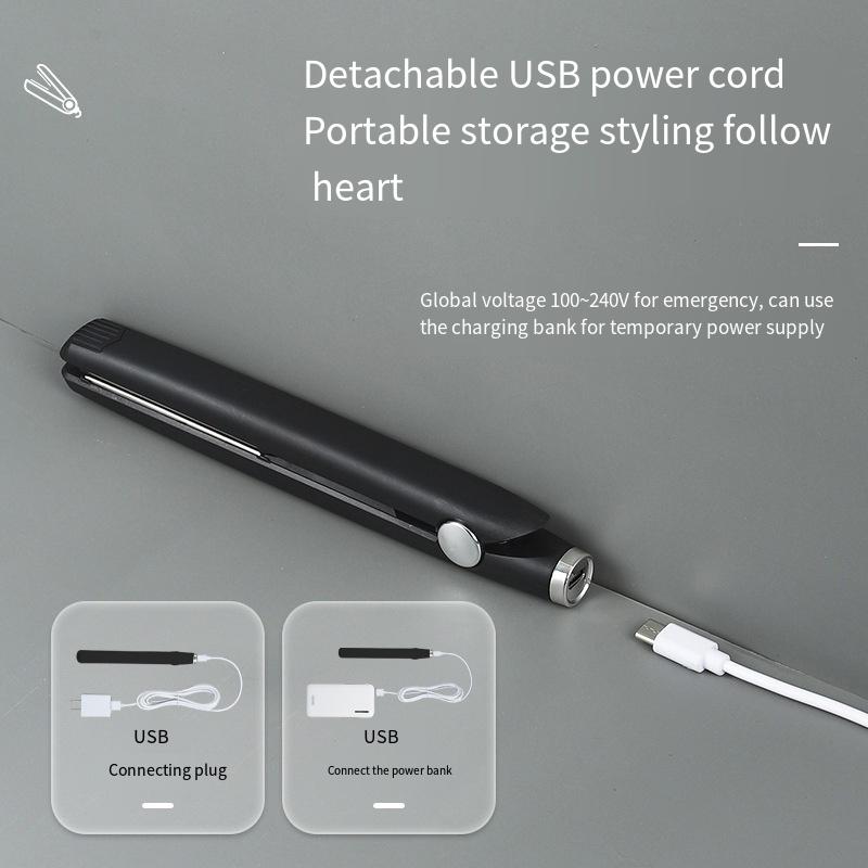 

Щипцы для завивки волос, выпрямитель USB, мини-утюг Powerbank, щипцы для завивки волос, инструменты для укладки волос, профессиональные щипцы для завивки волос, щипцы для волос чёрный