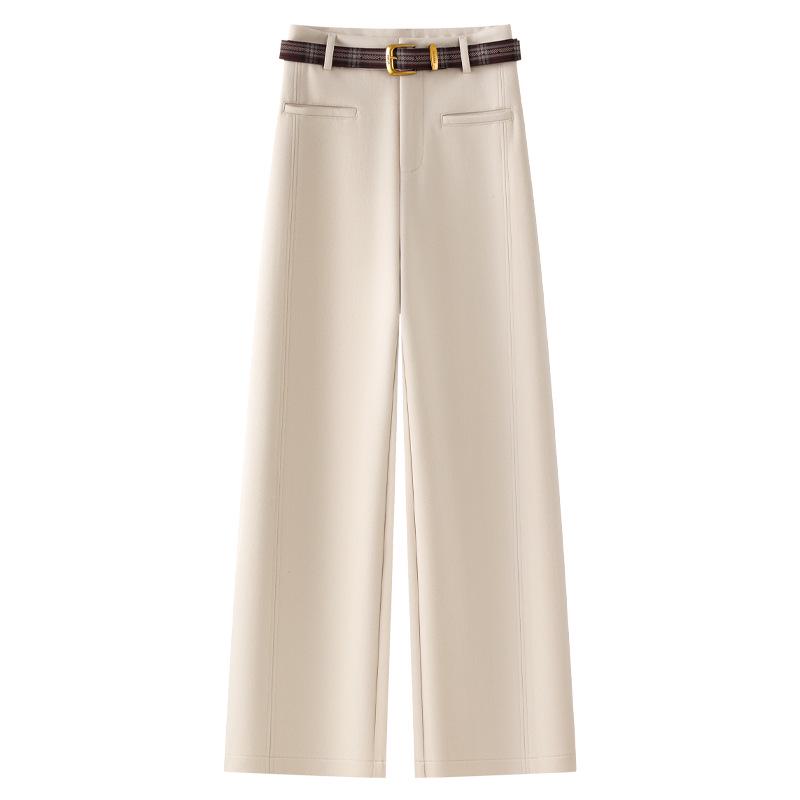 

Apricot Women s High-Waisted Wide-Leg Pants - 2024 Autumn/Winter Luxury Style M