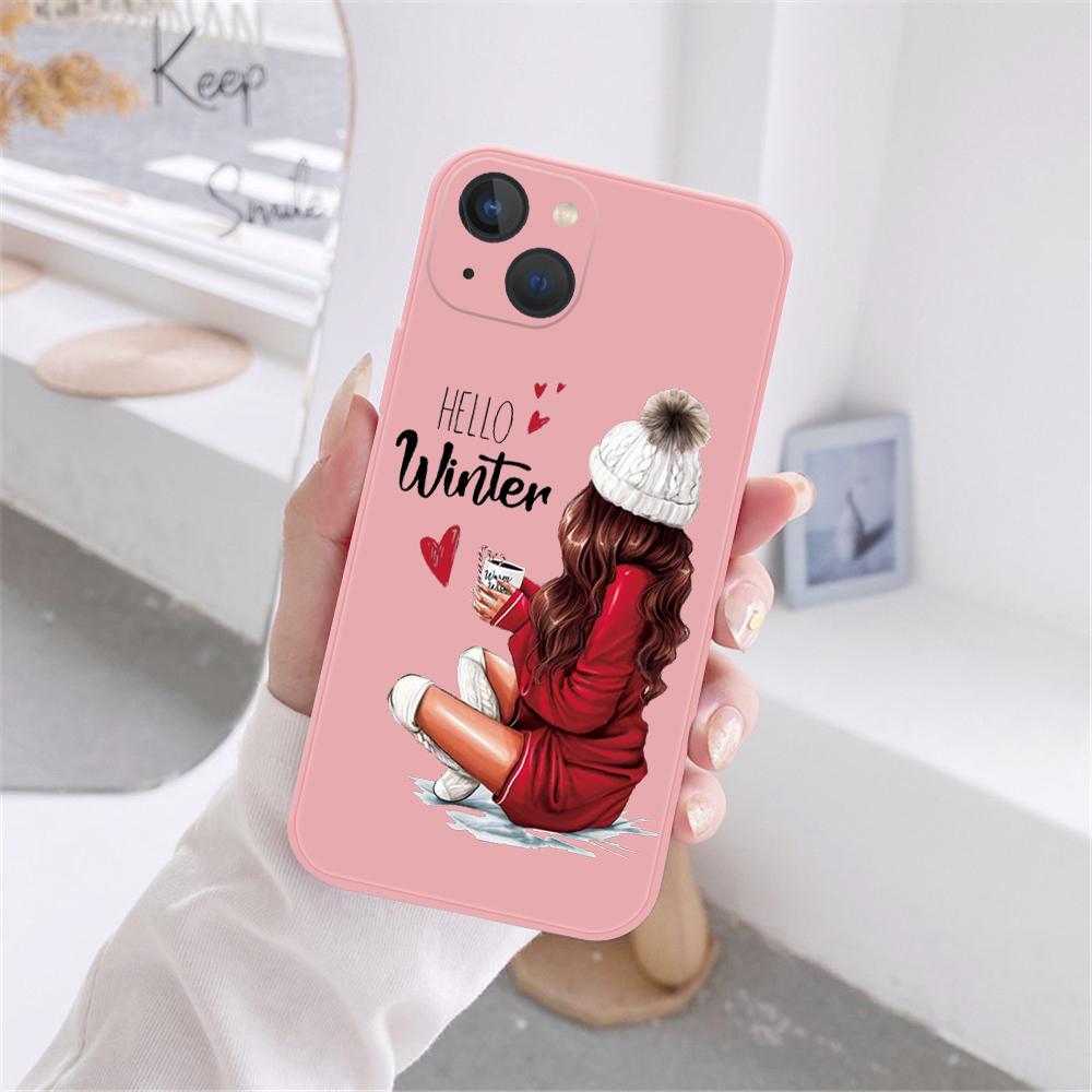 Christmas New Year Gifts Phone Case For iPhone 16 15 14 13 12 11 Pro Max Mini X XS SE4 7 8 Plus 16E Shockproof Non-Slip Cover