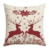 New Christmas Cushion Snowflake Elk Garland Red Home Cushion Pillow Case