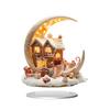 New Christmas Moon Acrylic Desktop Ornament for Home or Office