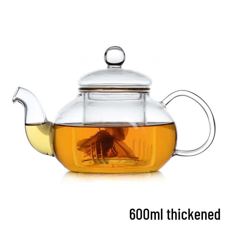 Thickened Handmade Borosilicate Glass Teapot with Infuser