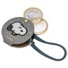Fieldwork Analog Pocket Watch with Magnifying Snoopy Felt Magnifying Glass Watch Women's Glass, 2.5x Magnification, Strap, G, Gray, PNT050-2