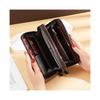 Long Wallet Men's and Women's Double Zip Handbag Women's Double Layer Printed Large Capacity Mobile Bag wallets