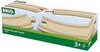BRIO Curved Rail 170mm (33342) for ages 3 and up [Toy, Wooden Toy, Wooden Rail, Gift for BirthdayChristmas]