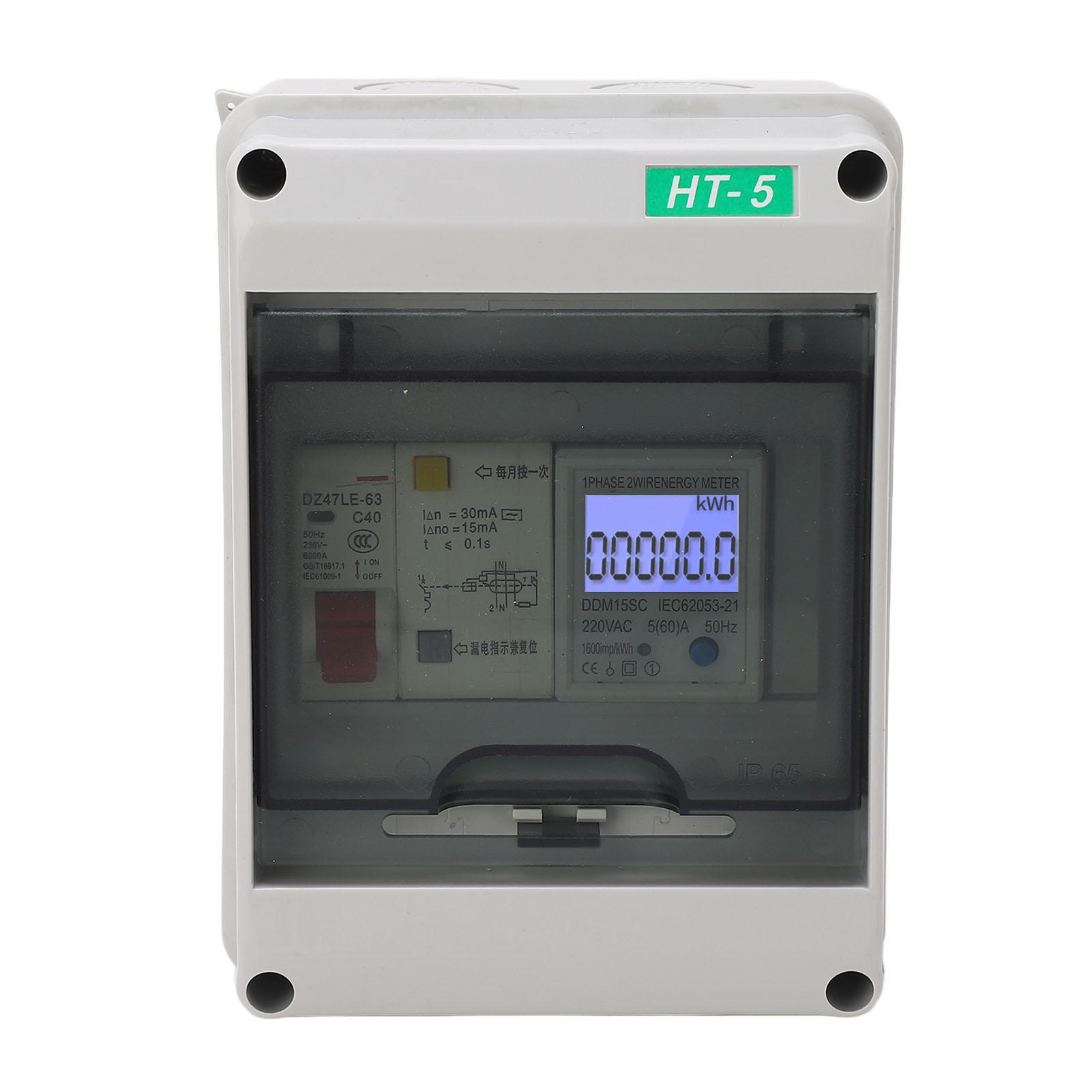 

230VAC Leakage Protection Air Switch and 220VAC Single Phase Energy Meter with IP65 Waterproof