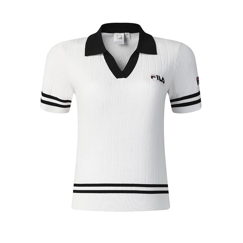 New FILA Athletics Knitwear Women's Jade White A11W523405F-WT