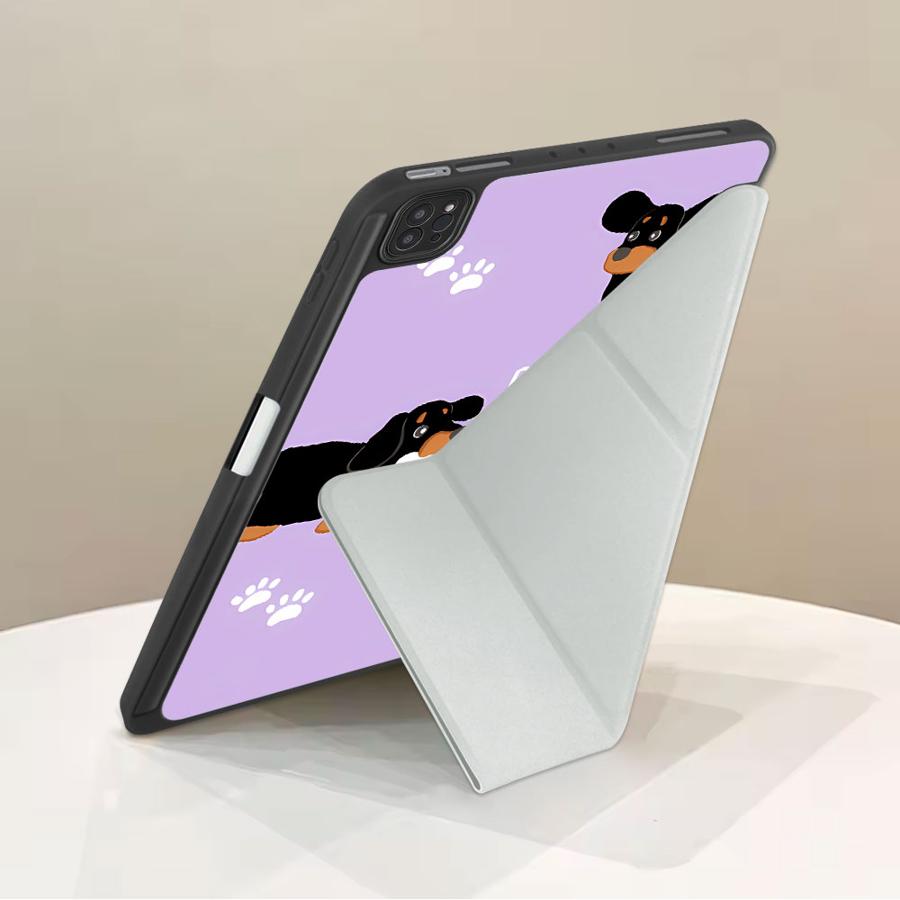Funny Dog Happy Holder Cover Tablet Case For iPad Air 4 5 M3 M2 1 2 M4 11inch Mini 6 7 Pro 2025 Pro 11th 10th 9th 8th 7th
