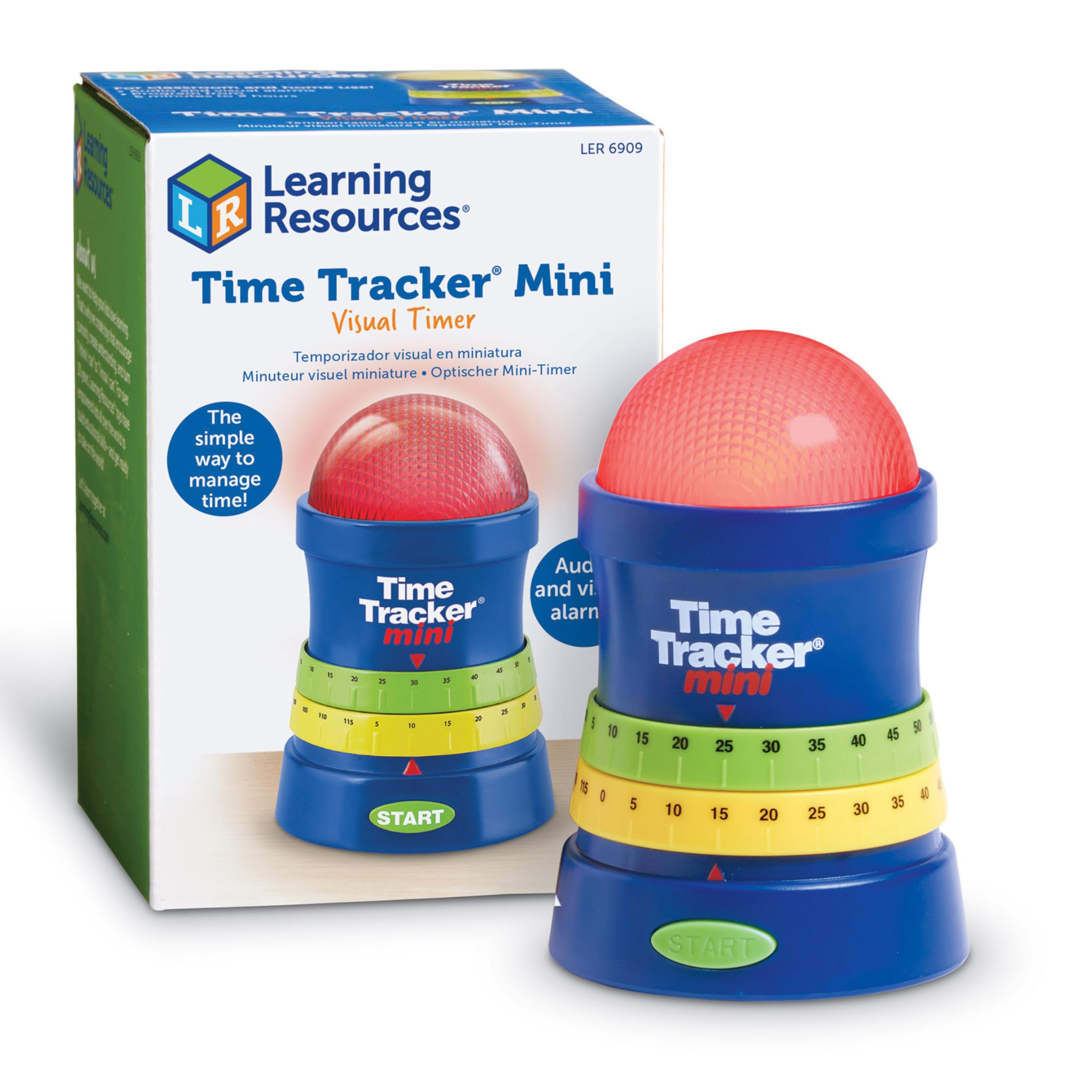 

Learning Resources Time Tracker(R) Mini Light-Up & Sound-Activated Mini Timer LER 6909