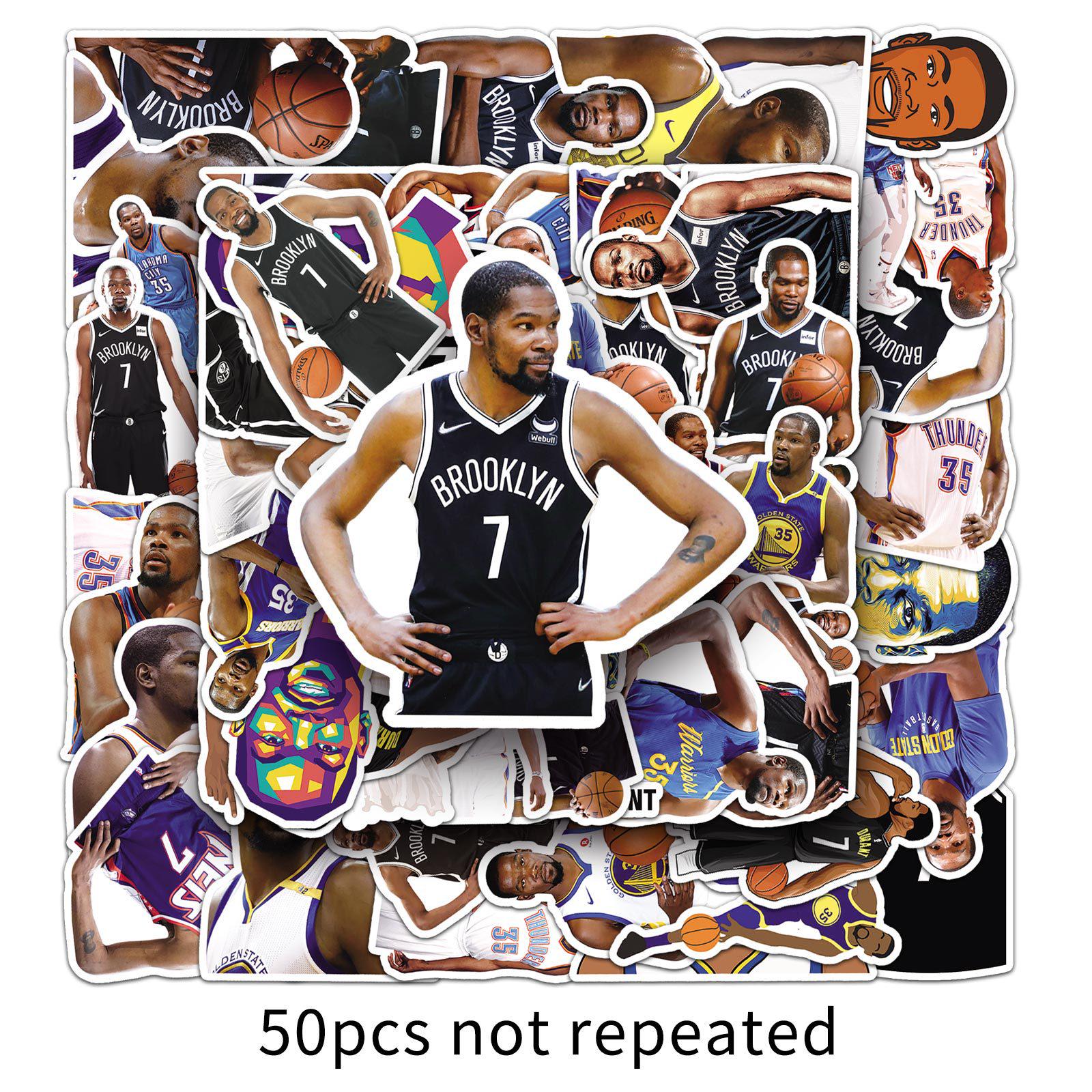 Durant Graffiti Basketball Star Stickers: 50 Sheets for Phones & Suitcases.