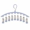Stainless Steel Windproof Sock Clips - No-Mark Multi-Functional Underwear Hanger for Drying