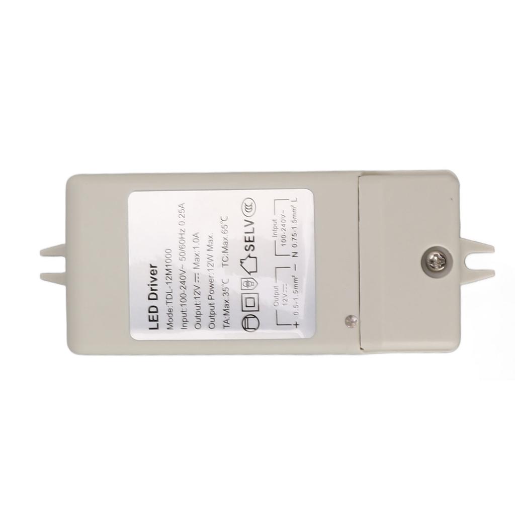 12W DC 12V 1A LED Driver LED Constant Current Drive Power Supply for LED Strip Light AC 100?240V
