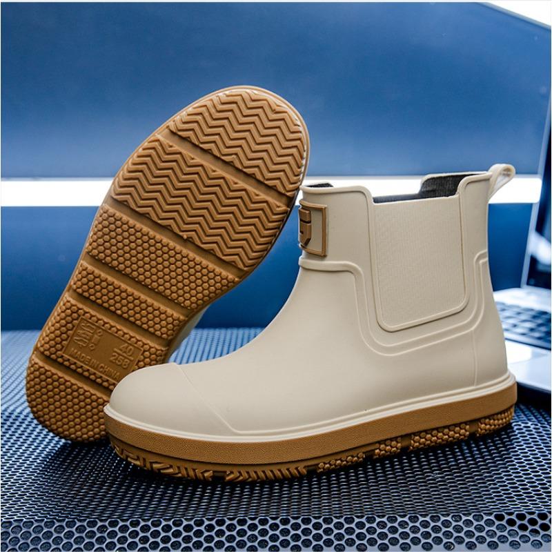 Kurze Gummistiefel PVC Wasserdicht Wasserschuhe Outdoor Abriebfeste Regenstiefel