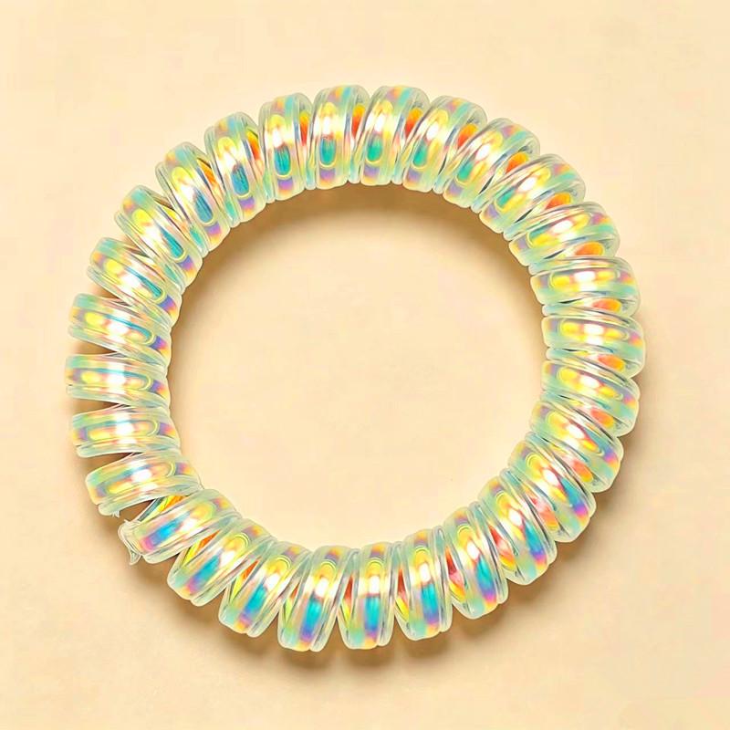 Candy-Colored Thick Bracelet-Style Hair Ring: Extra-Large Korean Rubber Band and Spring Headband Ornament