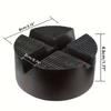 Universal Floor Slotted Car Jack Rubber Pad Pressure Resistant Jacking Tool Pinch Weld Side Lifting Disk