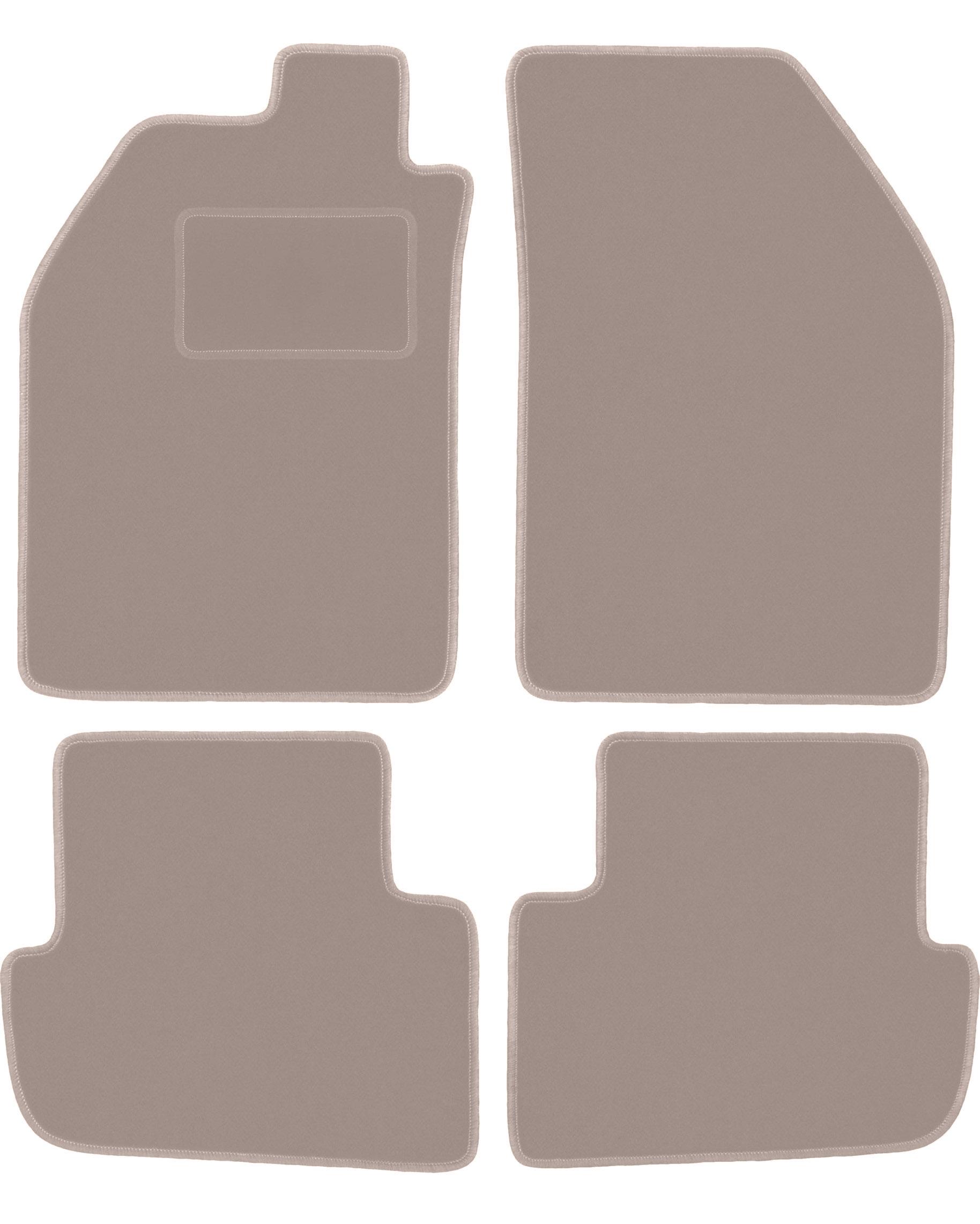 Beige velours vloermatten voor: Saab 9000 sedan (1984-1991)
