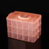 3 Tiers Transparent Plastic Makeup Organizer Jewelry Storage Box Removable Storage Case Toys Organizer Finishing Box