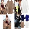 Women's Autumn Long Sleeve Slim Solid Color Knitted Sweater Cardigan Tops In Premium Quality