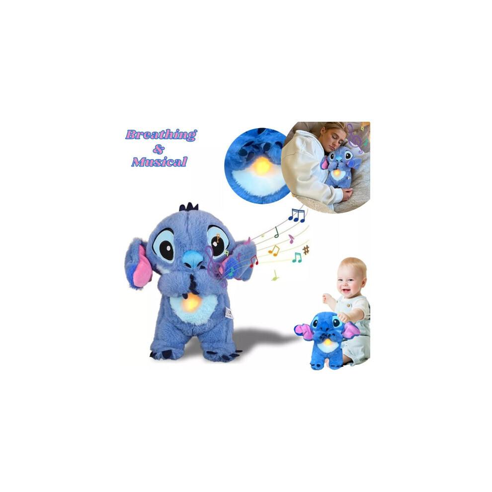 Stitch Breathing Musical Soothing Doll Sleep Toys Anxiety Relief Plush Toy Gift