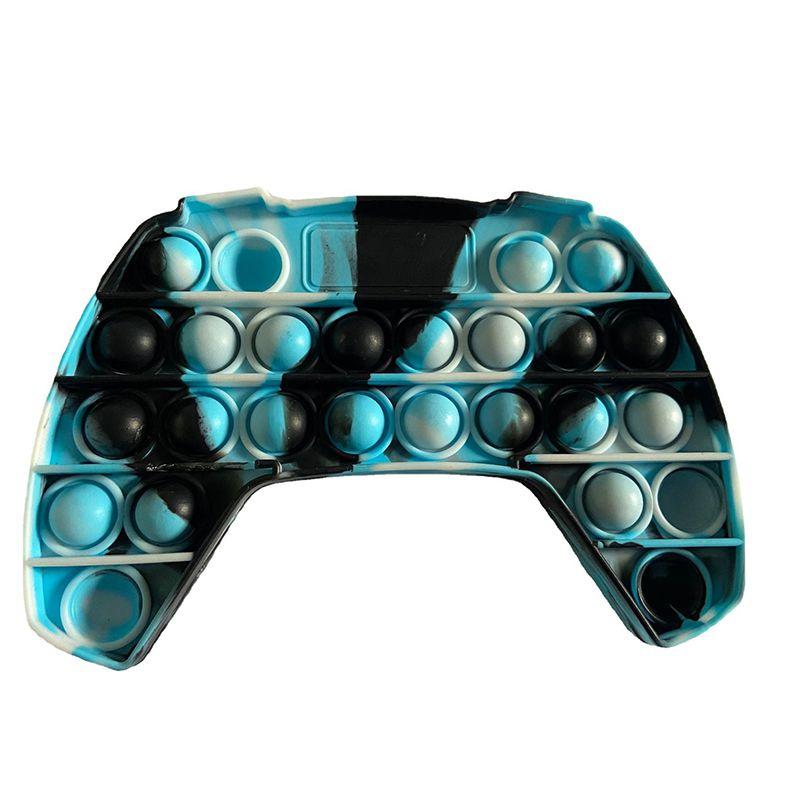 Vibrant Tie-dye Game Controller Push Bubble Sensory Fidget Toy For Stress Relief