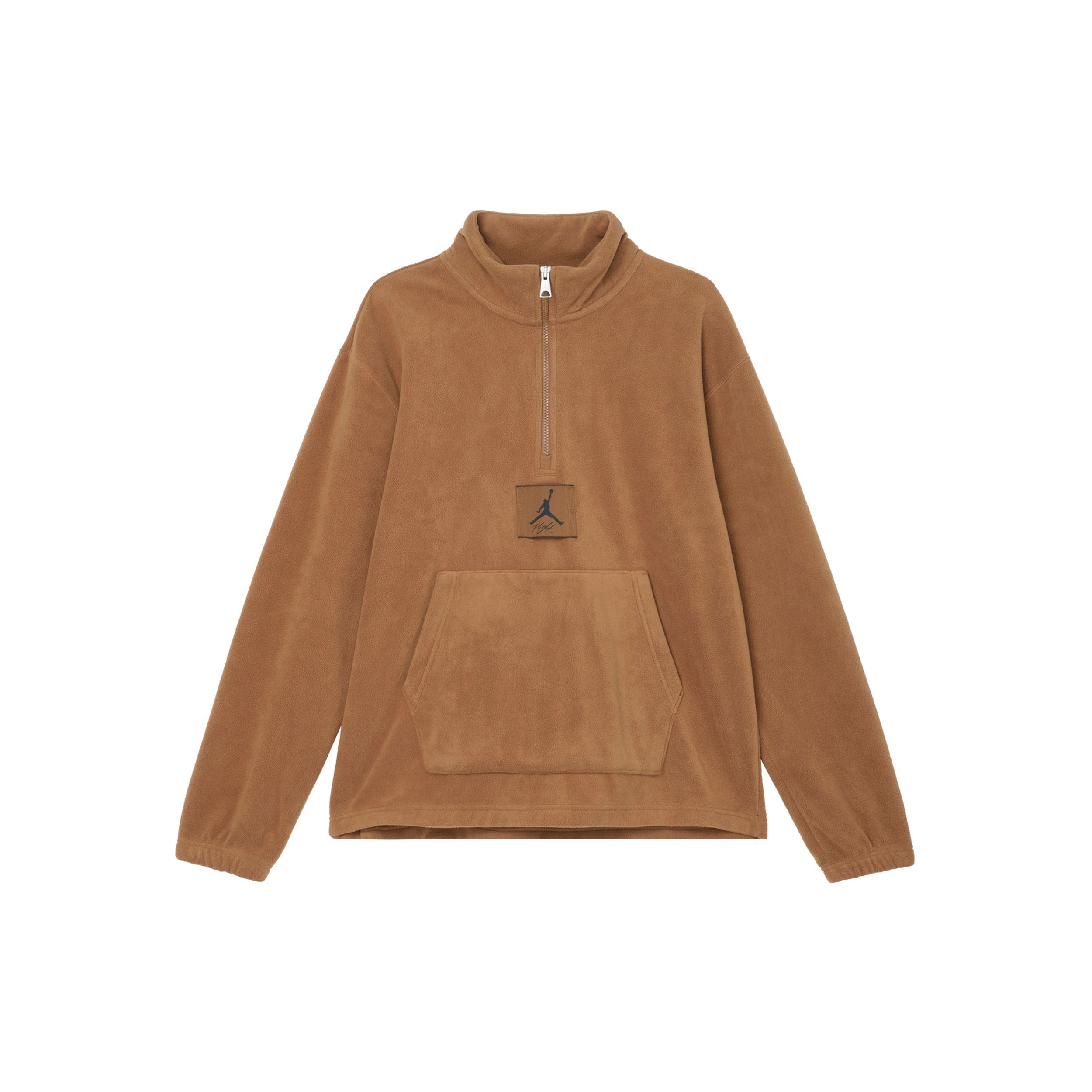 

Флисовая куртка Jordan с однотонным логотипом и воротником-стойкой, мужская верхняя одежда, светло-коричневая FD7864-281 M
