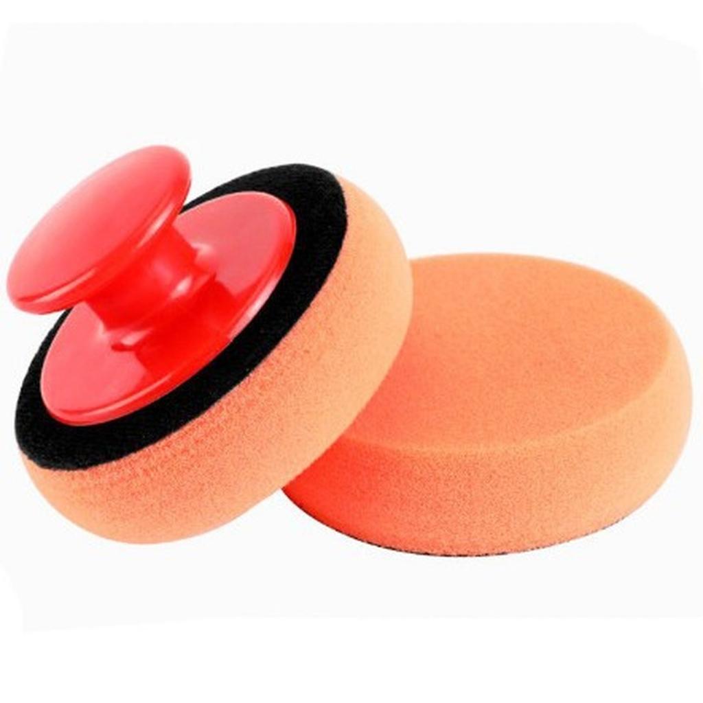 Car Wax Applicator Pads Kit, Soft Sponge Applicator Foam Waxing Pad with Grip Handle for Automative Polishing Cleaning, Waxing