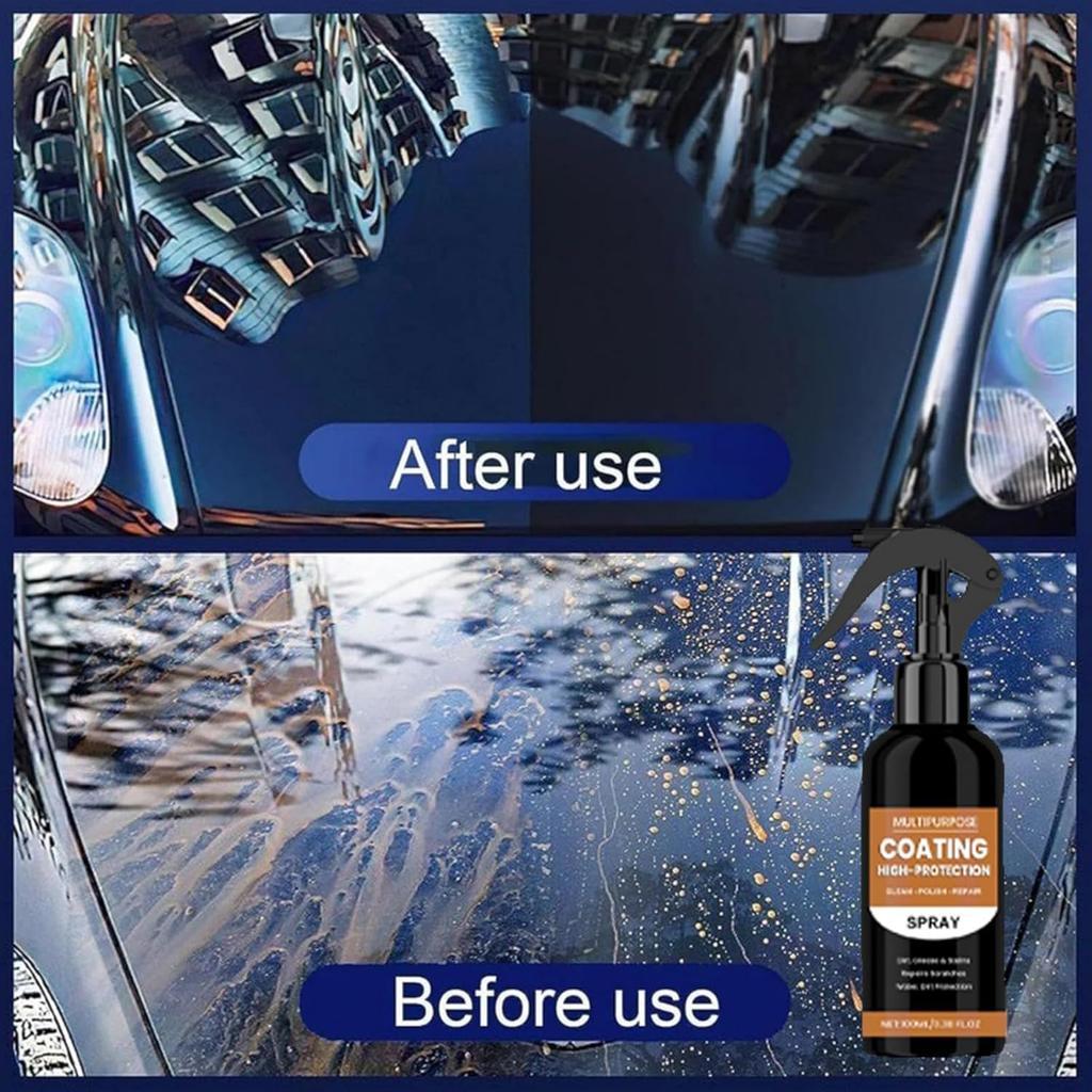 Turbo Shine Nexa, Nexa 2.0-3 In 1 High Protection Quick Car Coating Spray, Nexa Turbo Shine, Nexa Car Scratch Remover (3 PC)