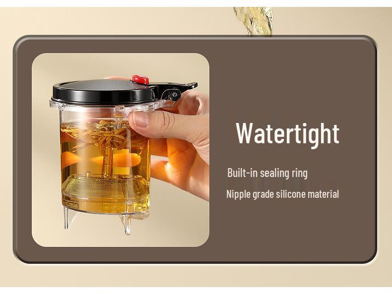 Elegant Glass Teapot Set with Detachable, Washable, Heat-Resistant Filter, and Gift Cup - Customizable Logo Option