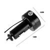 12V 24V Digital Car Voltmeter Thermometer Cigarette Lighter Style 2 In 1 Battery Monitor Voltage Temperature Meter Car Goods
