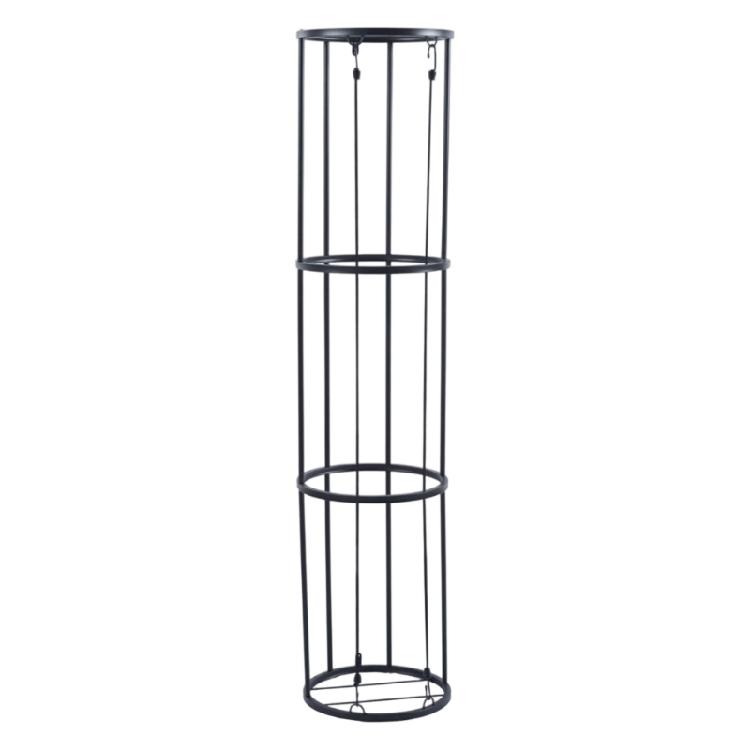 Sturdy Steel Vertical Ball Storage Rack With Wheels Efficient Organizers For Indoor Outdoor Sports Gears Easy To Move