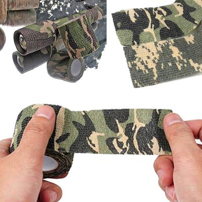 1Pc Portable Camouflage Stealth Duct Tape Universal Outdoor Camo Gun Hunting Waterproof Camping