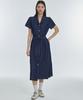 MANAVIS7 Stitch Shirt Dress [Dark Blue]