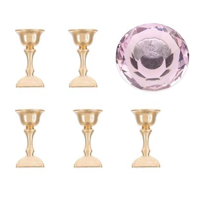 Magnetischer Nagelspitzen Oval Kristall Übungsständer Basis Legierungshalter Nail Art Displayständer Rosa