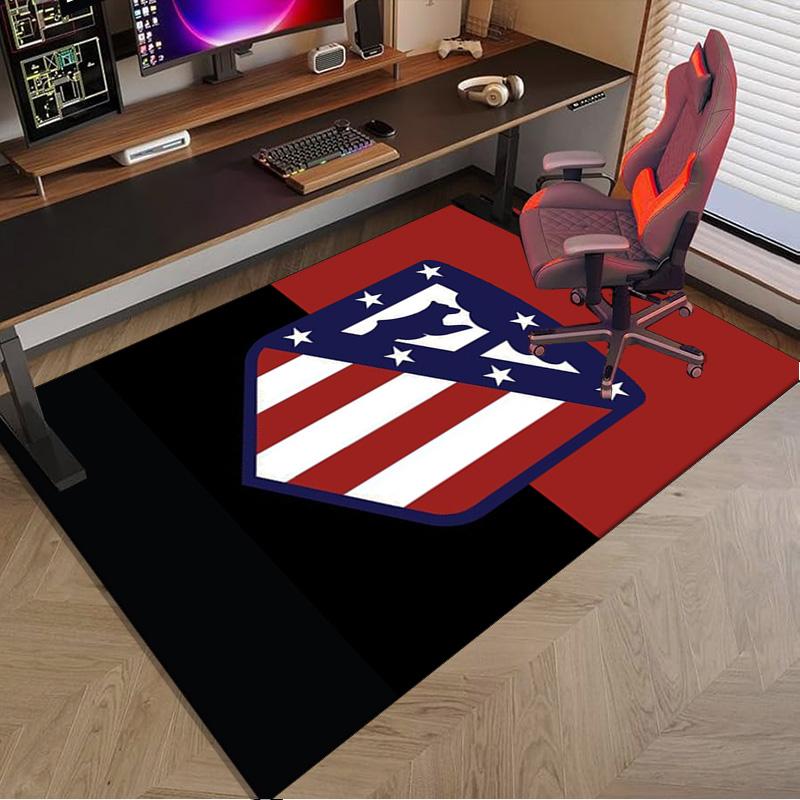 Atletico Football Club Printed Area Rug for Office, Chair Rug, Decorative Carpet Floor Mat, Large Size Fan gifts Christmas gifts
