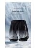 Men's Quick-Dry Swim Trunks: Double Layer, Anti-Embarrassment, Breathable Mid-Length Beachwear for Running and Hot Springs.