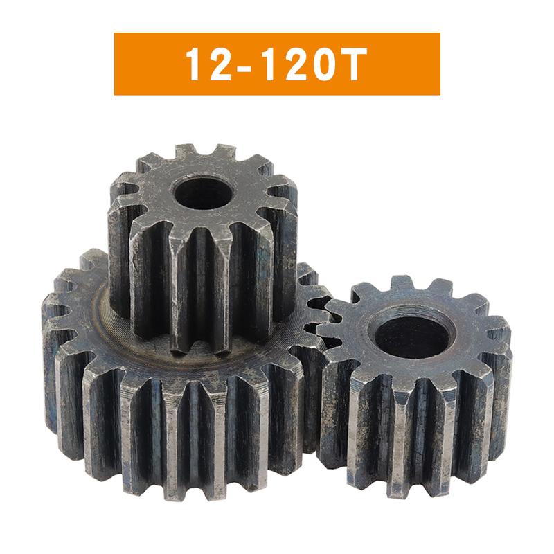 Pinion Gears 1.5M-12T/13T/14T/15T/16T/17T/18T/19T/20T/21T/22T SC45# Carbon Steel Cylindrical Gear High Frequency Quenching Teeth