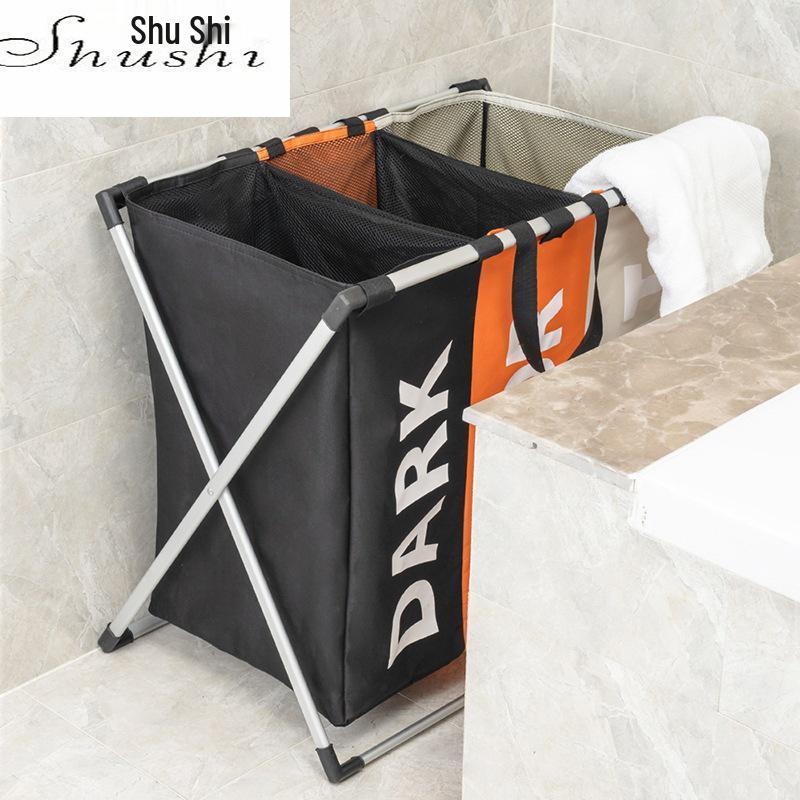 Shushi Foldable Oxford Cloth Laundry Basket with Aluminum Frame