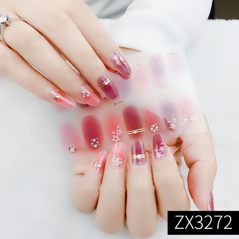 Three-dimensional Waterproof and Non-baking Gel Nail Varnish Film All Simple Style High-grade Nail Art Film Paper Nail Sticker