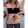 2025 New Women's Casual Hooded Long-sleeved Pullover Regular Multi-color Sweatshirt