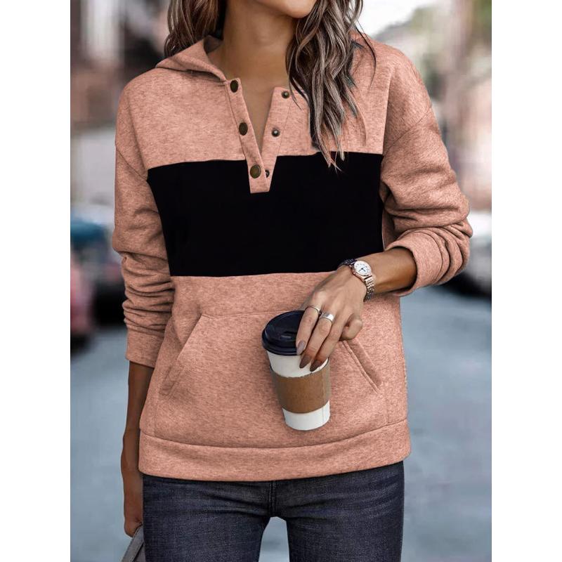 2025 New Women's Casual Hooded Long-sleeved Pullover Regular Multi-color Sweatshirt