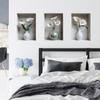 3 Pcs Art Simulation Flowers Vase Bedroom Living Room Home Background Beautification Wall Stickers