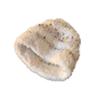 Korean Style Faux Fur Bucket Hat Keep Warm Winter Basin Cap Fashion Plush Fisherman Hat  Women