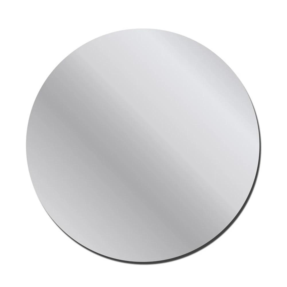 

Acrylic Mirror Stickers Self Adhesive Wall Decor Stickers Decorative Small Circle Mirror Decals for Hallway Wall Decor 10cm серебряный