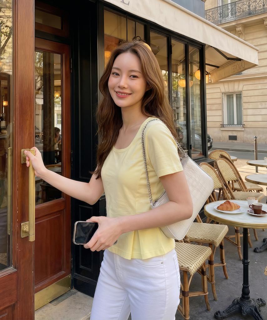 JUCYJUDY Square Neck Flare T-Shirt Jzts320C