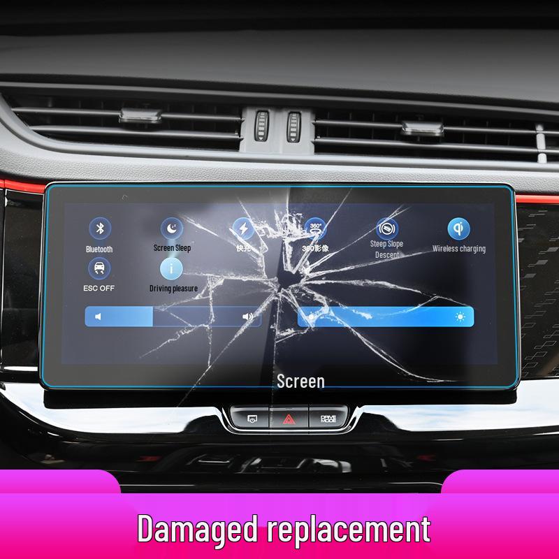Compatible with 25 Dongfeng Fengshen AX7Pro/3/4/5 models, E70 navigation tempered film for center console and instrument panel.