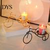 Stable Candle Placement Creative Bicycle Holder, Iron Art Compact Candlestick, Aromatherapy Scented Bathroom Holder Display for Sink Bedroom