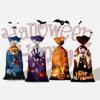 50pz Sacchetti Carini per Dolci di Halloween Sacchetto Raffinato con Coulisse Sacchetti per Snack Dolci Biscotti Decorazione per la Casa